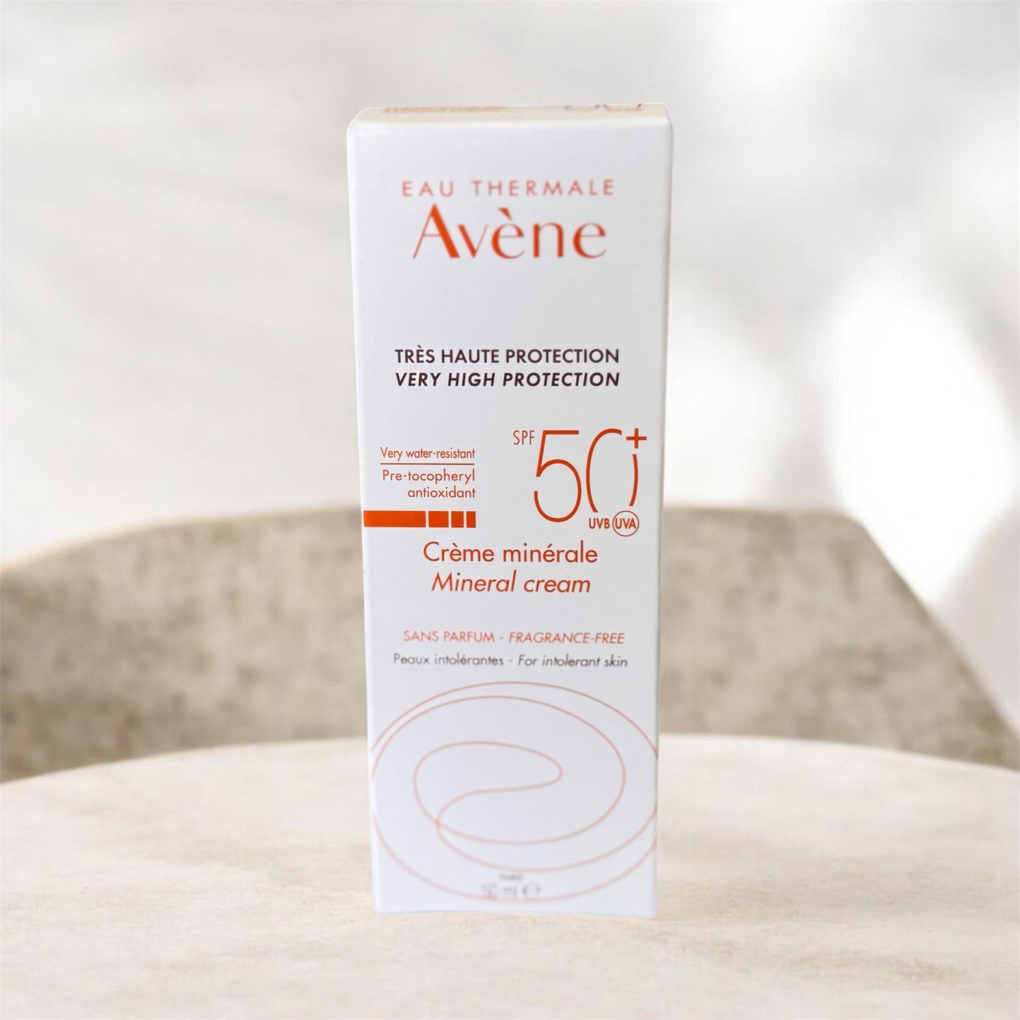 أفين إكرا ن كريم معدني 50+spf