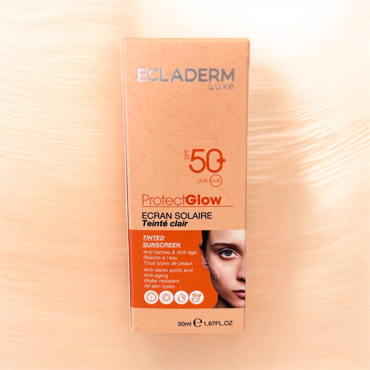 ECLADERM ECRAN PROTECTGLOW 50+spf teinte