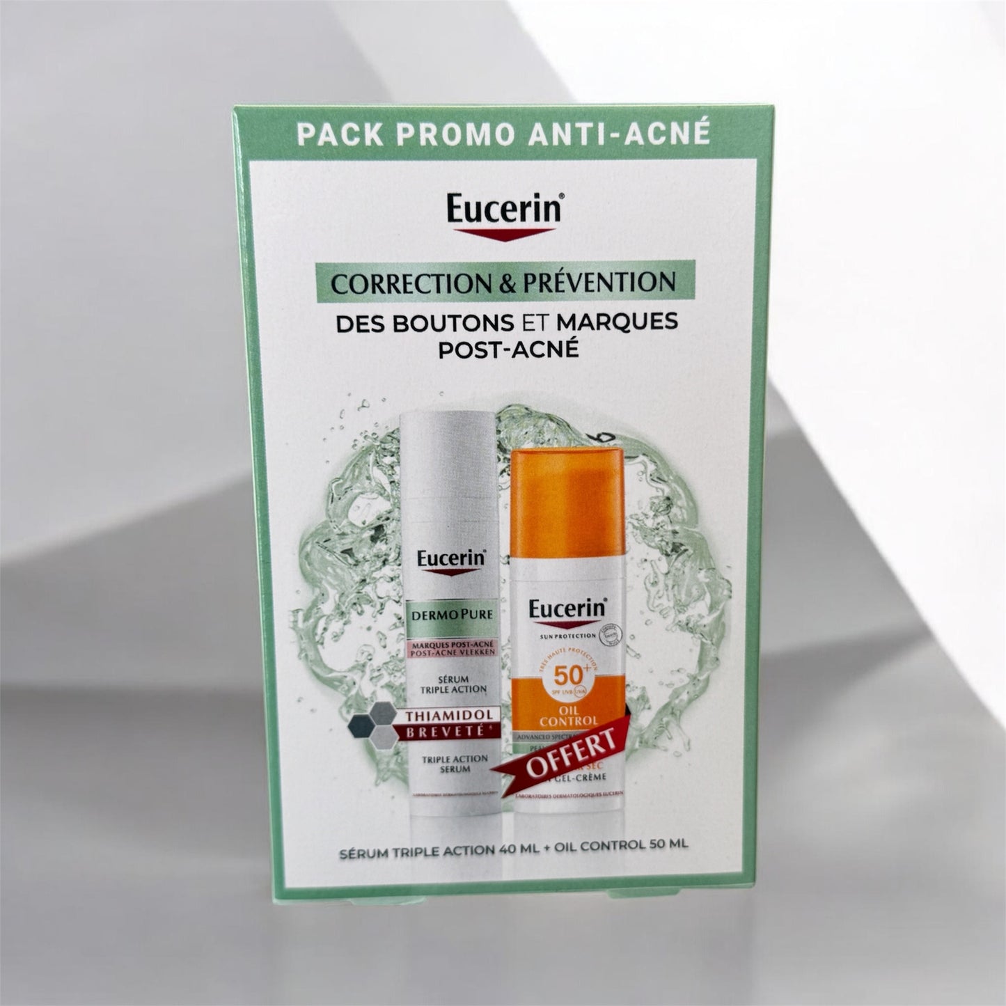 PACK eucerin dermopure + écran oil control
