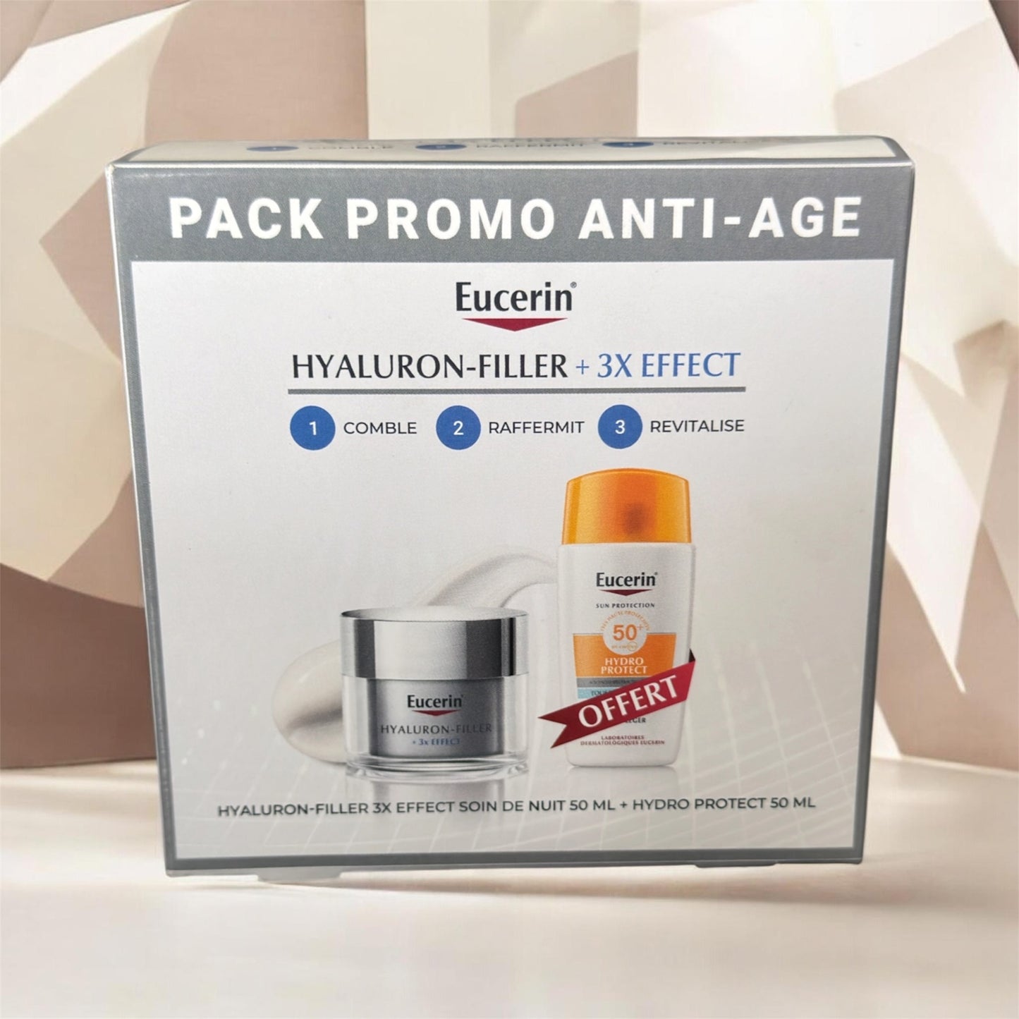 PACK EUCERIN hyaluron-filler 3x effect + ecran hydro protect
