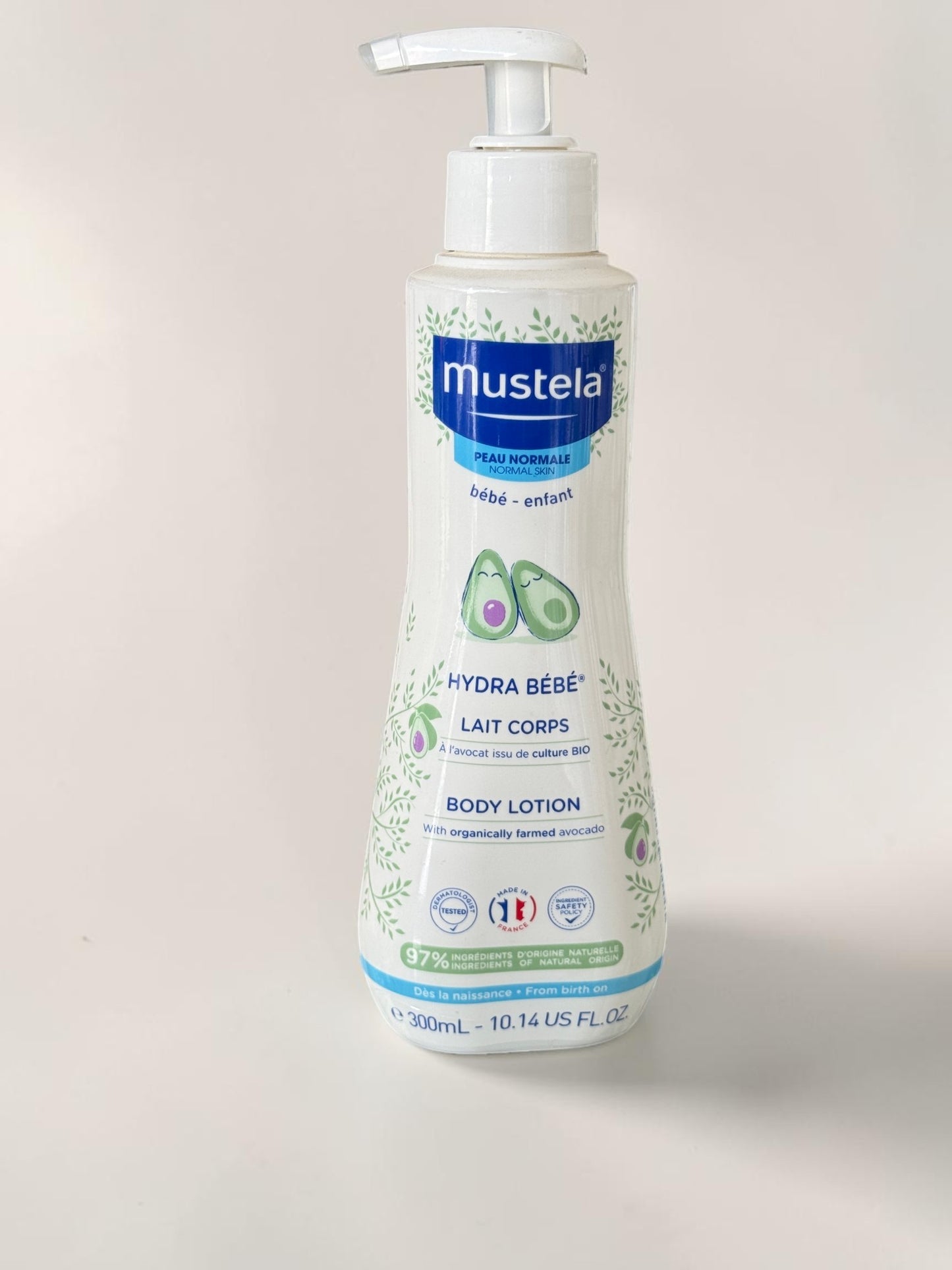 MUSTELA HYDRA BÉBÉ lait Corps à l'avocat BIO | 300 ml