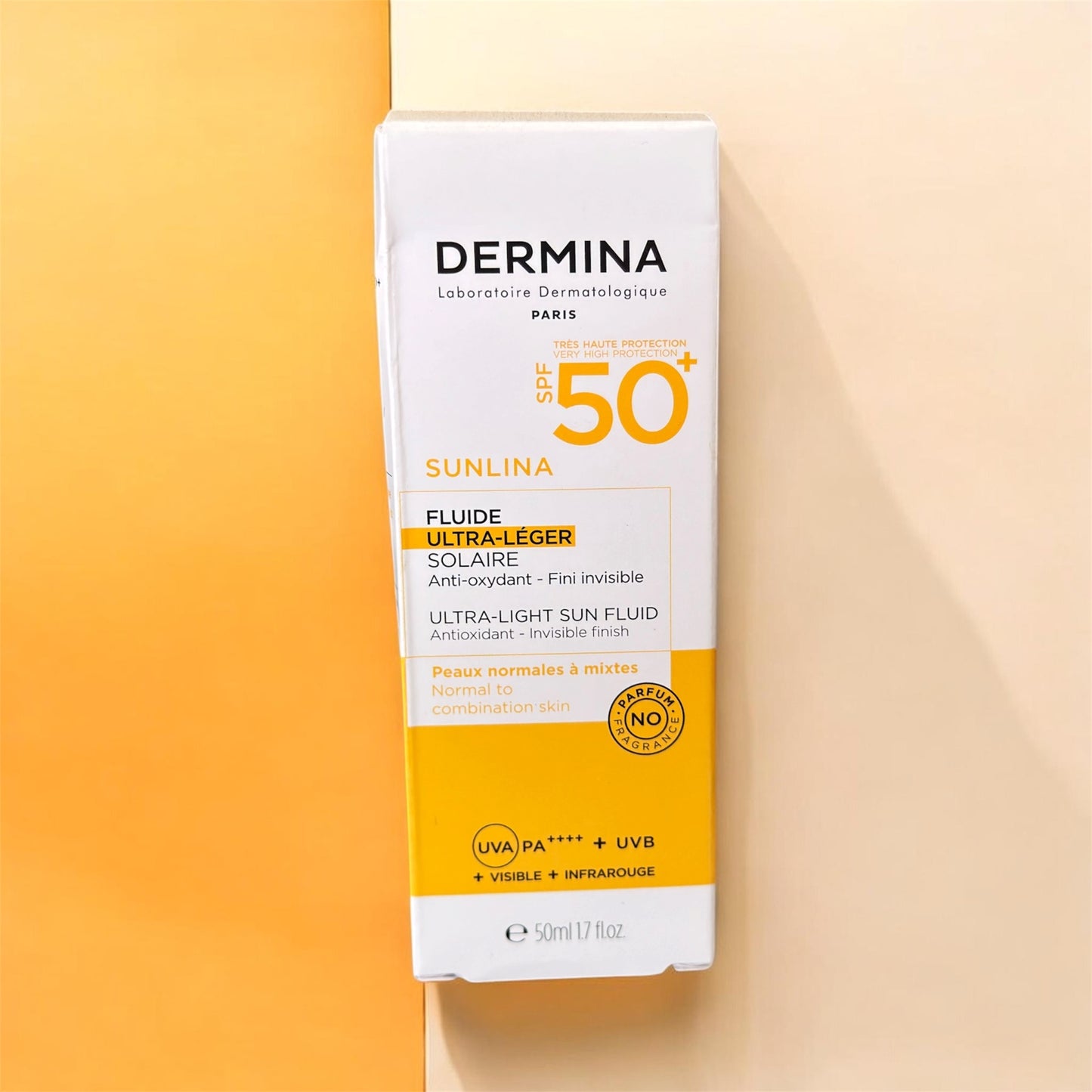 DERMINA  ECRAN SUNLINA FLUIDE 50+SPF