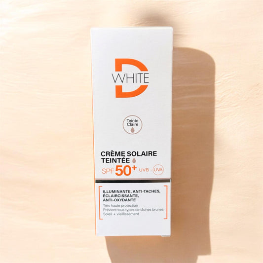 دي وايت كريم شمس ملون 50+ SPF