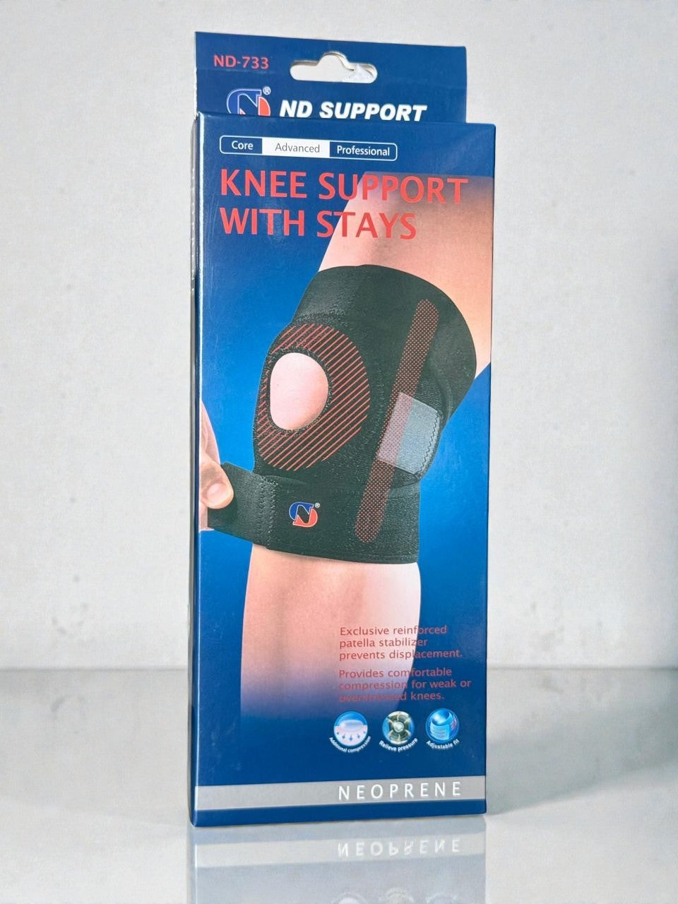KNEE SUPPORT WITH STAYS